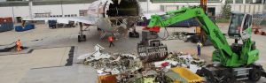 Work in Progress: recycling of an airplane