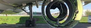 Turbine of an airplane